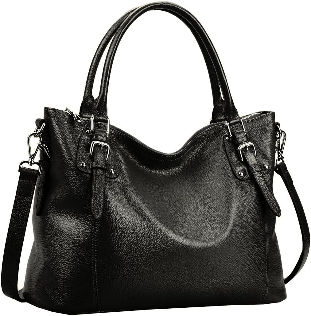 HESHE Genuine Leather Purses and Handbags for Women Tote Shoulder Bag Satchel Pu...