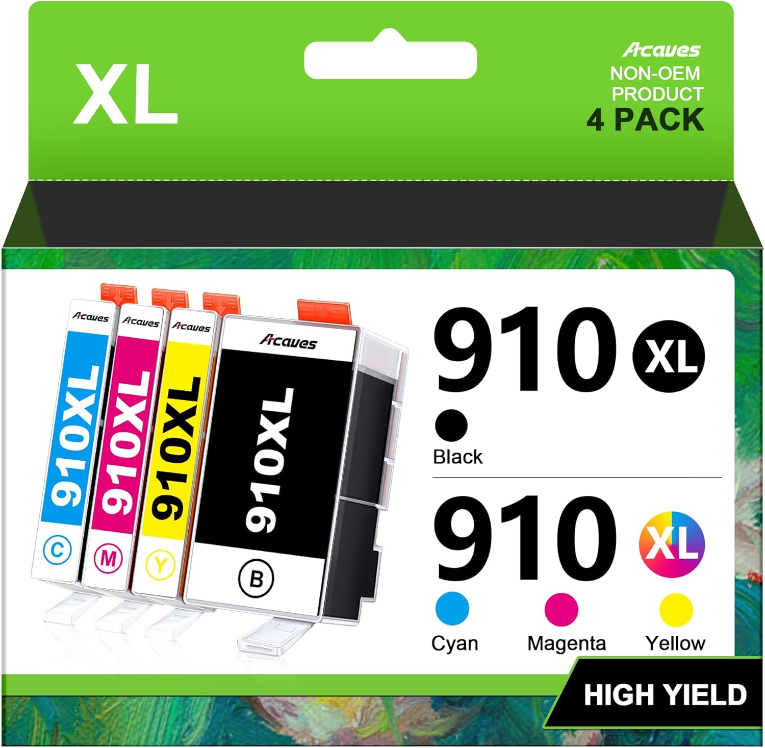 910xl Ink Cartridges Combo Pack for HP Officejet Pro 8020 Replacement 910 HP910X...