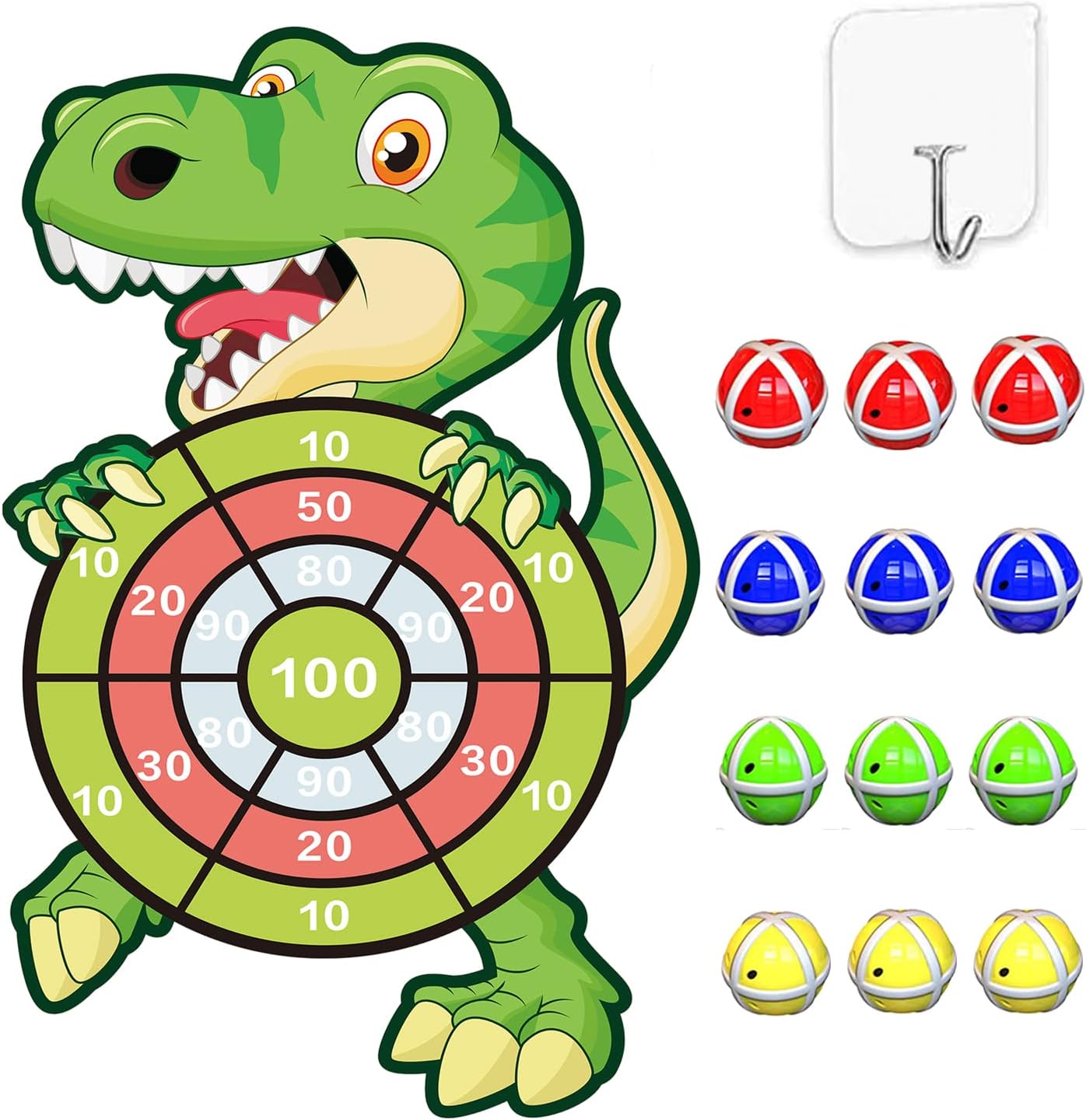 76CM Large Dinosaur & Unicorn DartBoard Gmaes for Kids-Best Party Decoration for...
