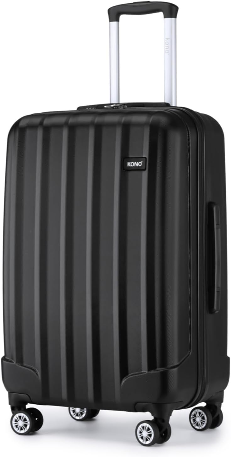 Kono Medium Suitcase ABS Hard Shell Trolley Case Lightweight 24" Check in Hold L...