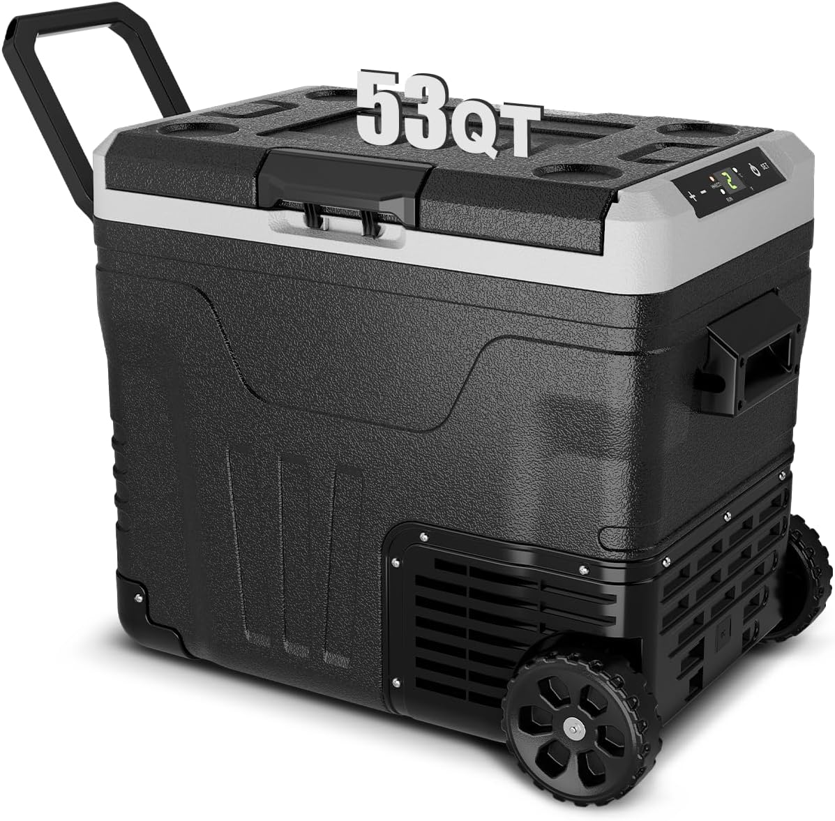 Car Fridge Portable 12 Volt Refrigerator - 53 Quart(50L) Electric Cooler with 12...