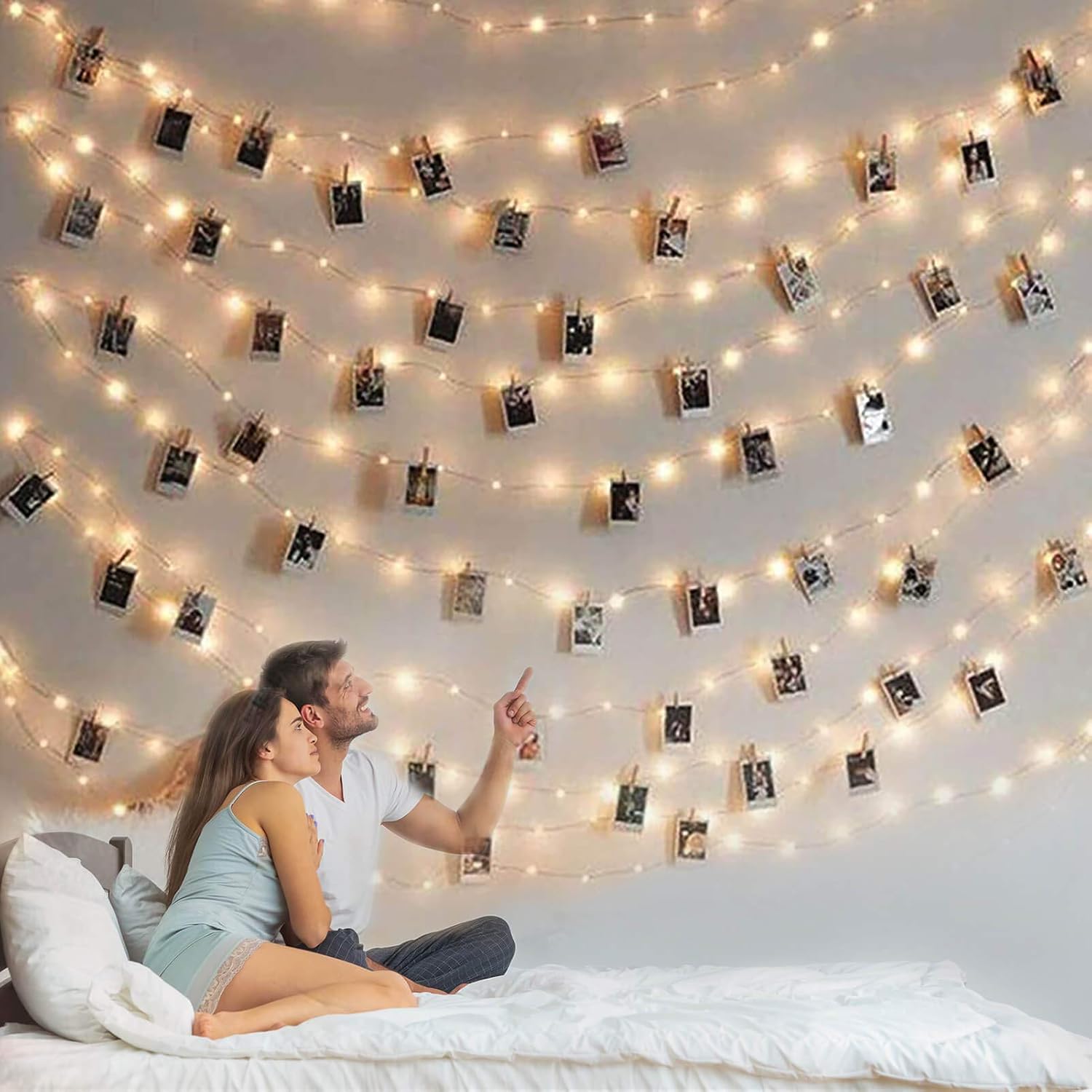 Photo Clip String Light - 33Ft 100LED Fairy Lights with Clips for Pictures with...
