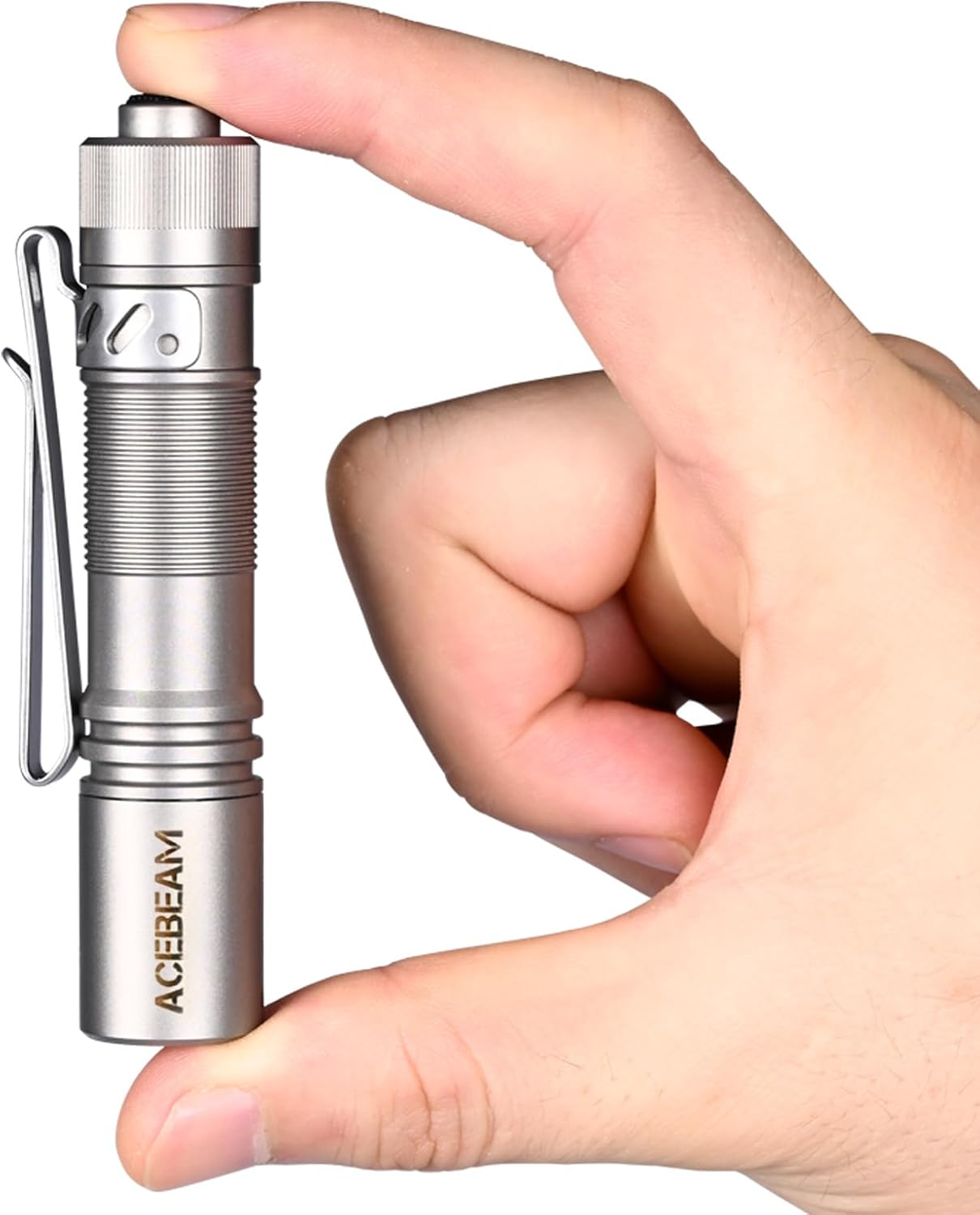 ACEBEAM Pokelit AA Rechargeable Mini Flashlight with Clip, 1000 High Lumens Pock...