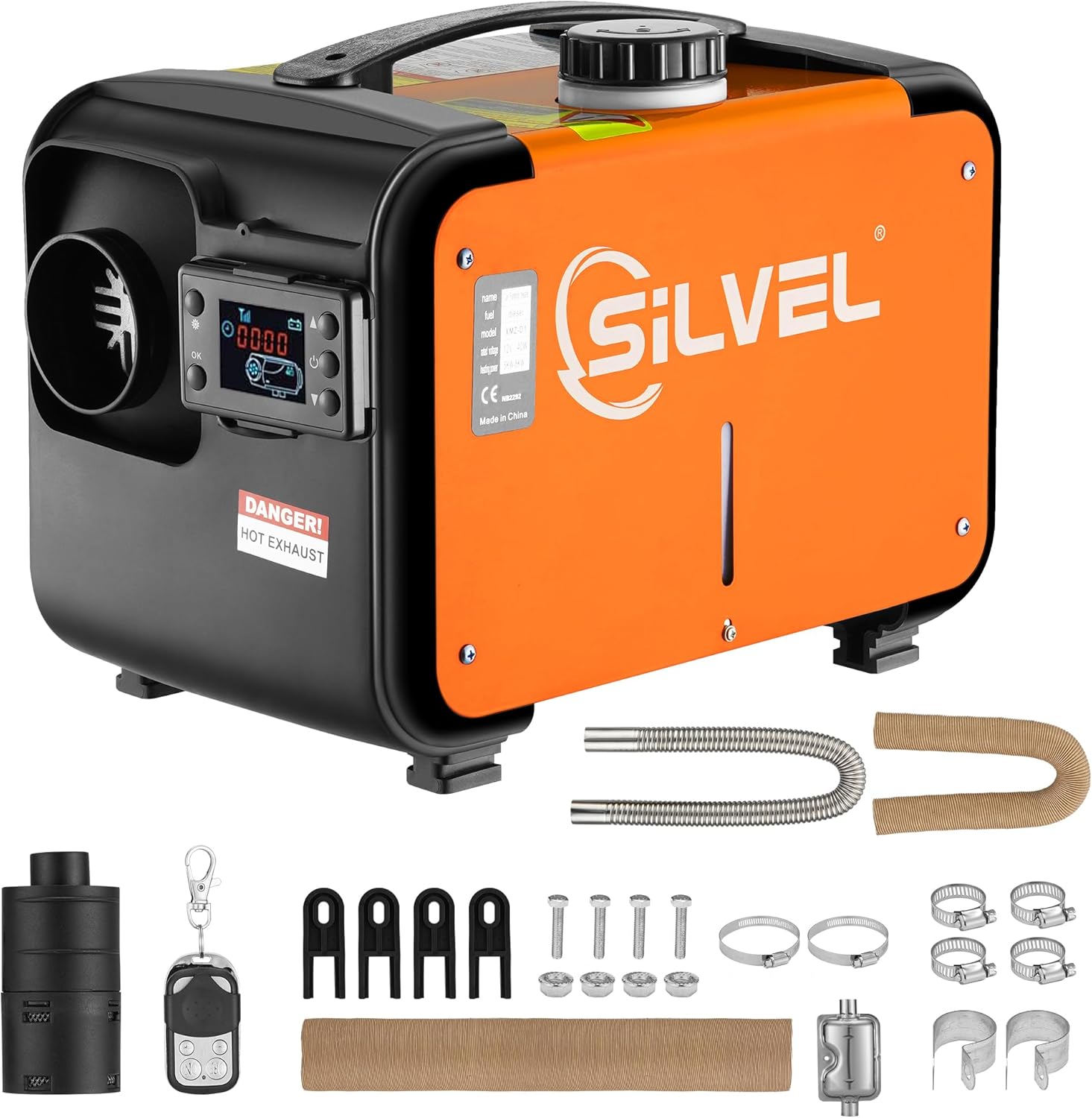 SILVEL Diesel Heater, 8KW 12V Diesel Heater, All in One Diesel Air Heater for RV...