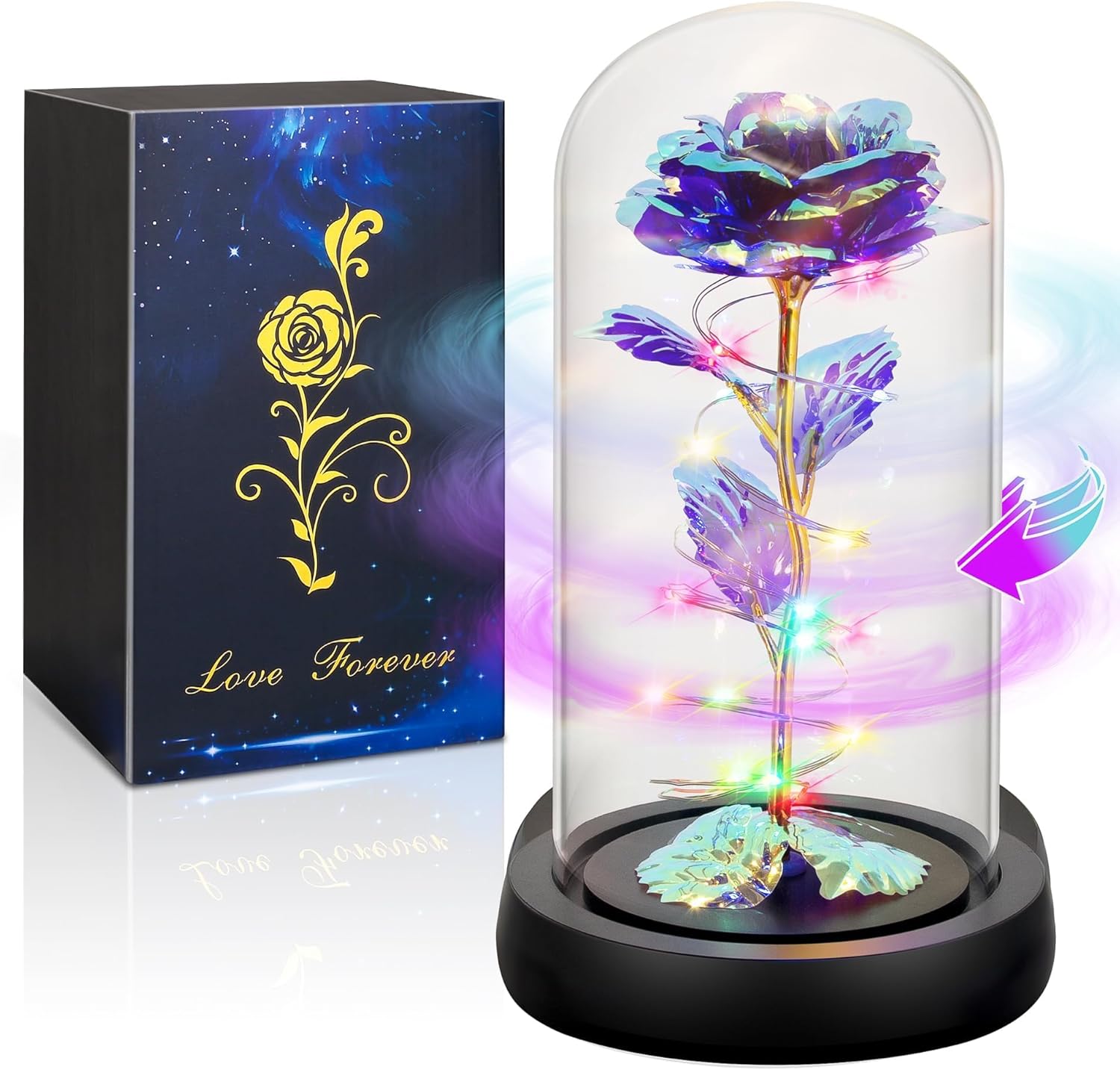 Childom Rotating Valentines Day Gifts for Her,Birthday Gifts for Women,Valentine...
