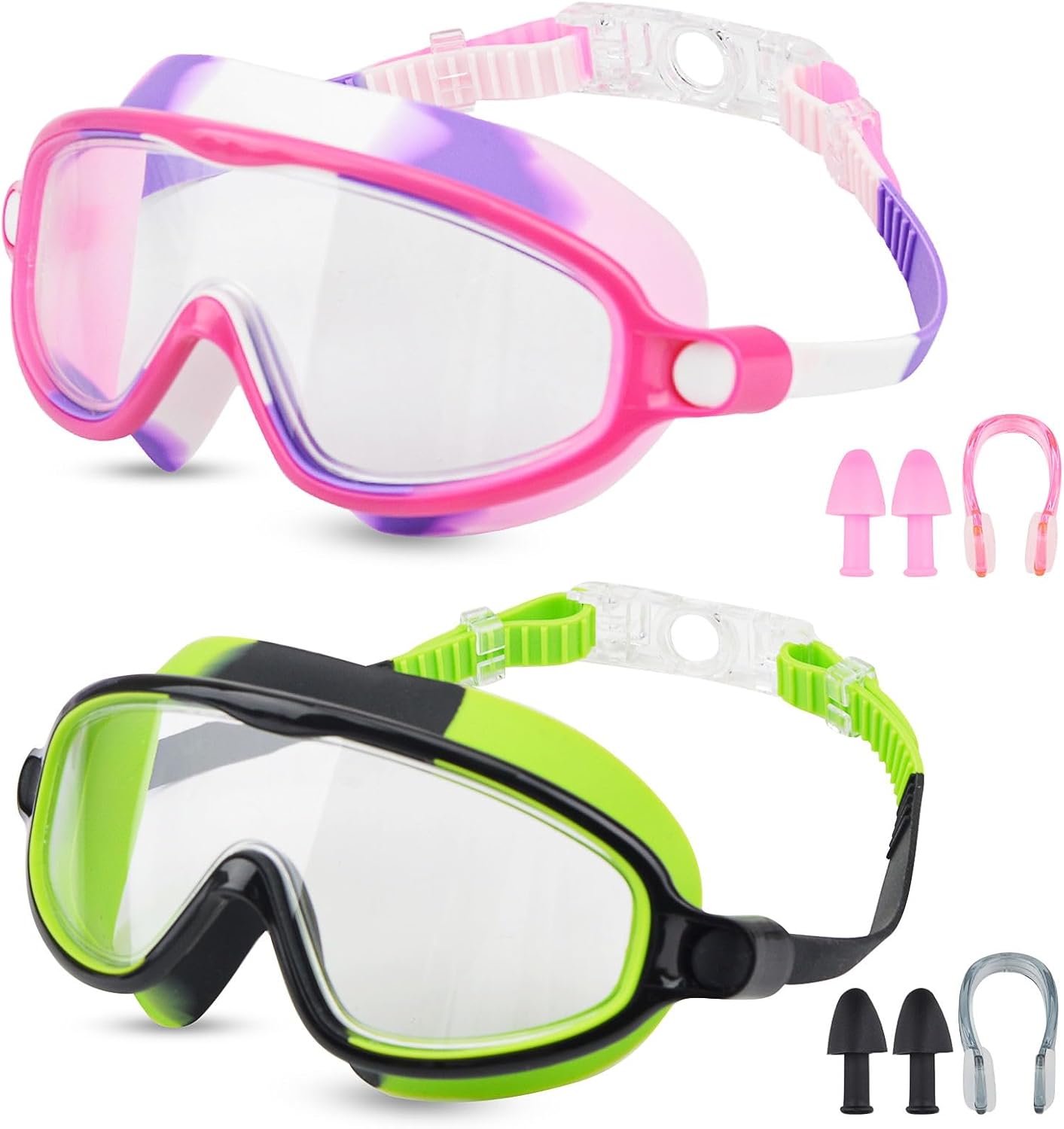 Moseem Kids Swimming Goggles, Swimming Goggles for Children and Early Teens 3-15...
