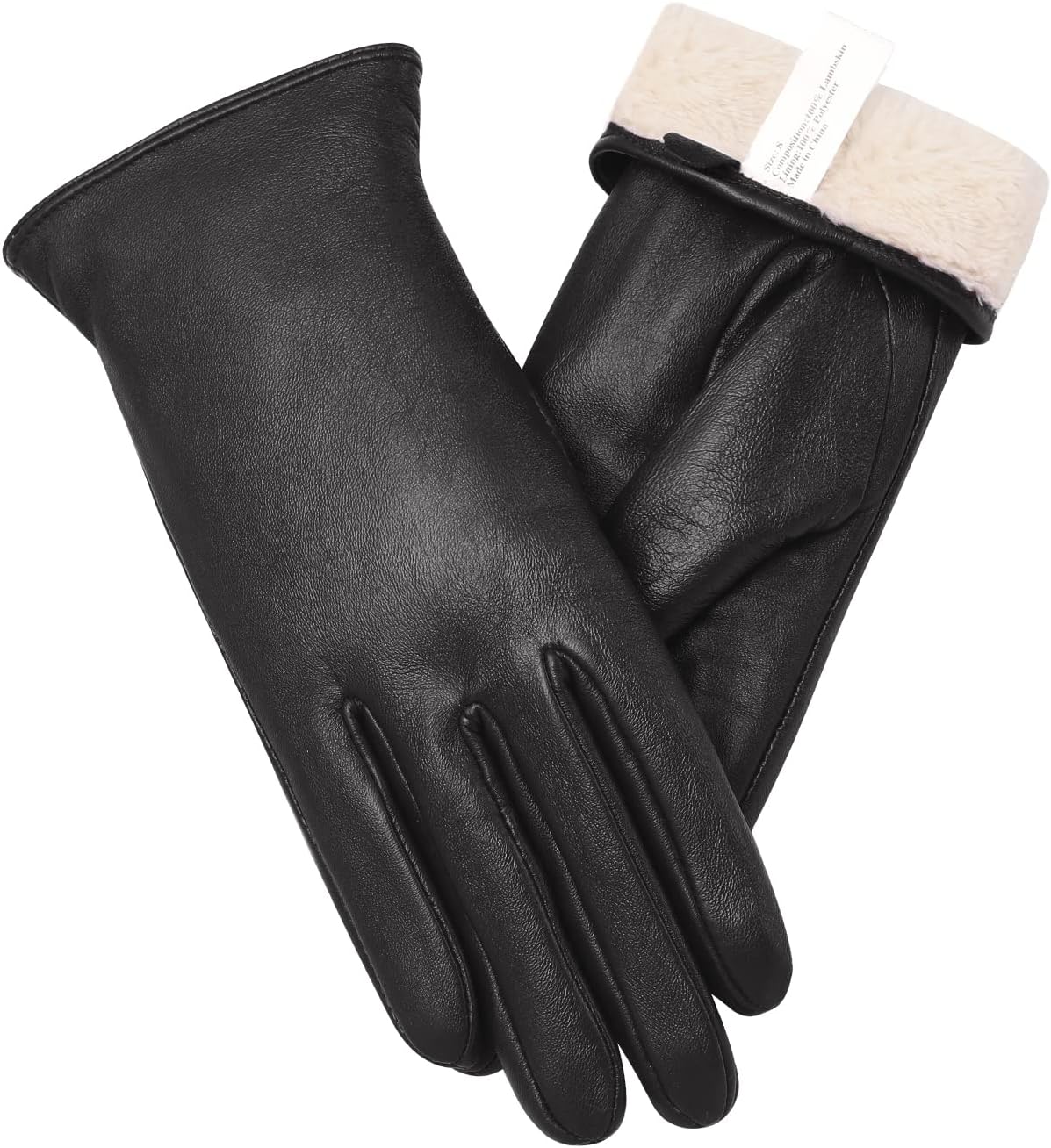 Vislivin Full-Hand Womens Touch screen Gloves Genuine Leather Gloves Warm Winter...