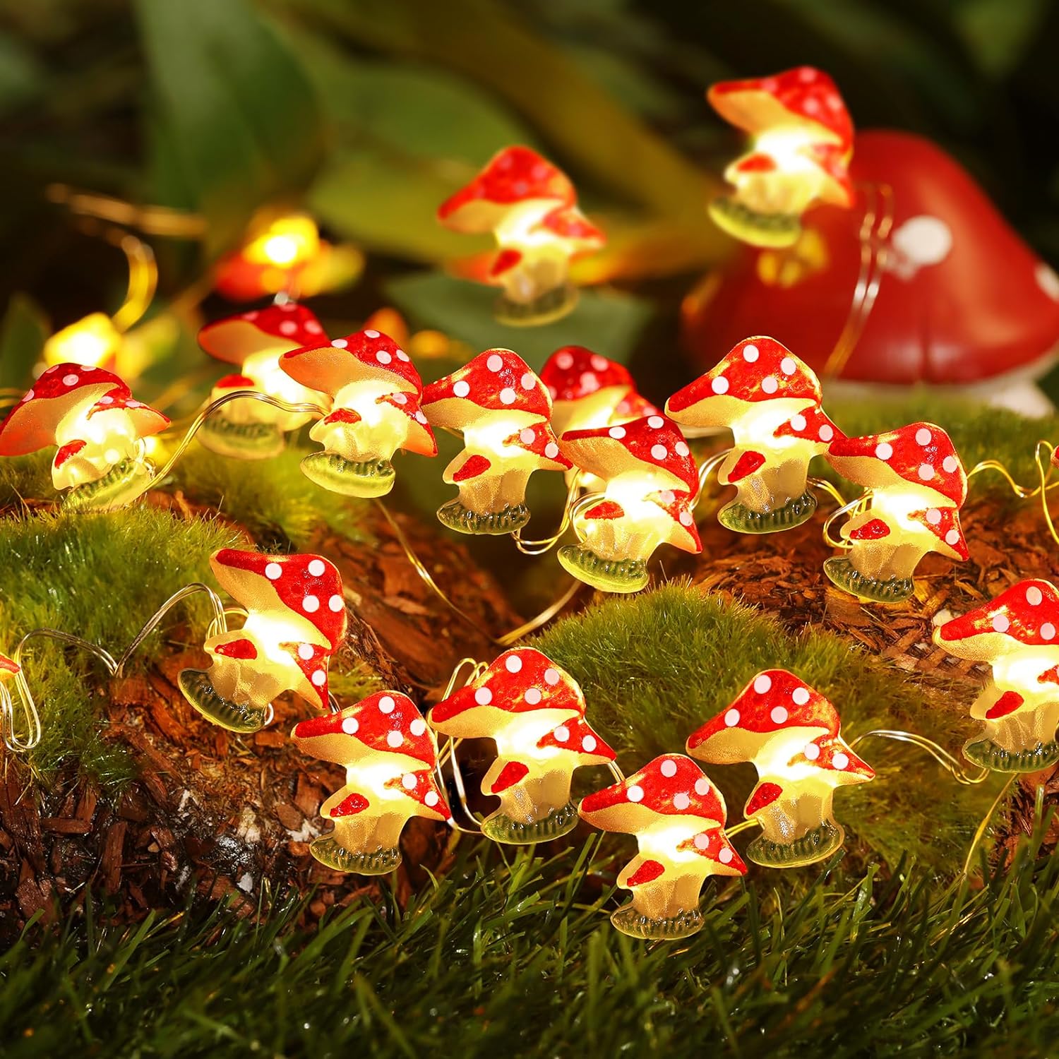 Coquimbo Mushroom Decor Room Cottagecore Decor Christmas Gifts for Kids Indoor S...