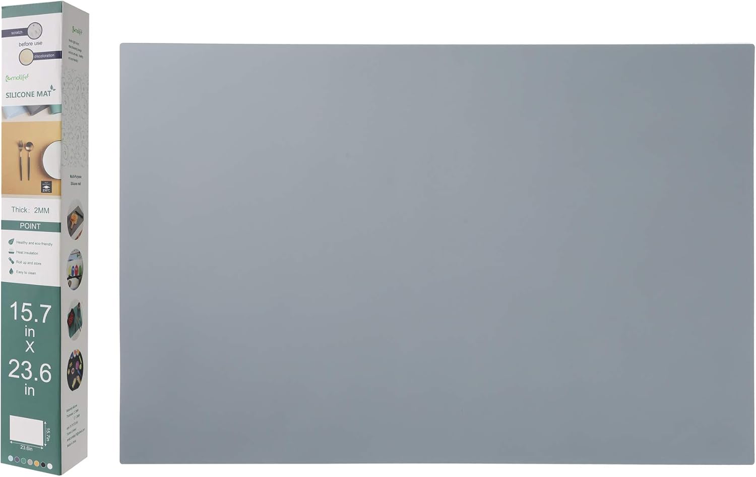 Multipurpose Silicone Mat for Kitchen Worktop Protector, Non-Slip, Heat-Proof, T...