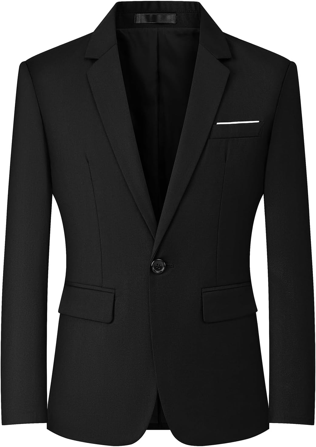 Mylldey Mens Blazers Slim Fit Business Casual Men Suit Sport Coat One Button Tra...