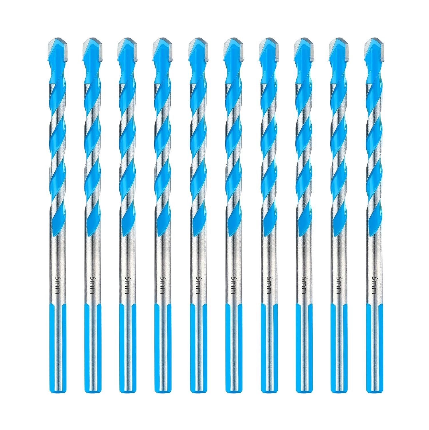 toolant 6mm Concrete Drill Bit Set & Masonry Drill Bit Set, Shockproof Hammer Dr...