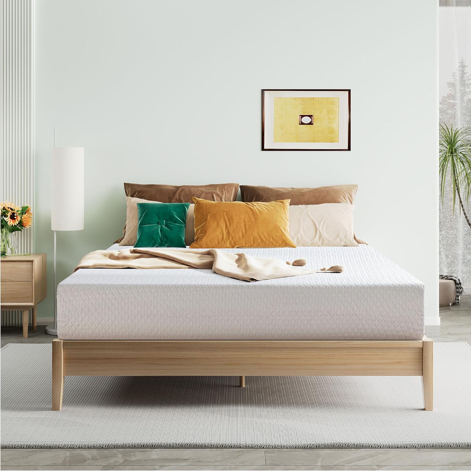 Full Size Mattress 8 Inch, CertiPUR-US Certified Gel Memory Foam Mattress in a B...