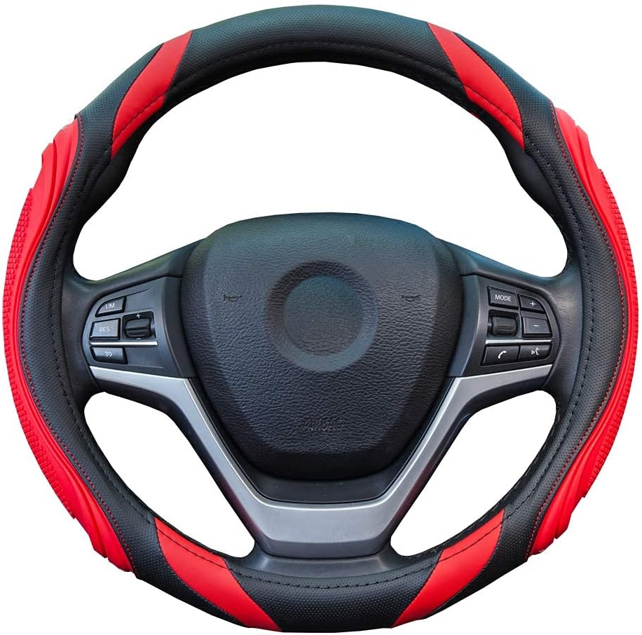 Car Steering Wheel Cover - Sportage Leather Steering Wheel Cover Universal Size...