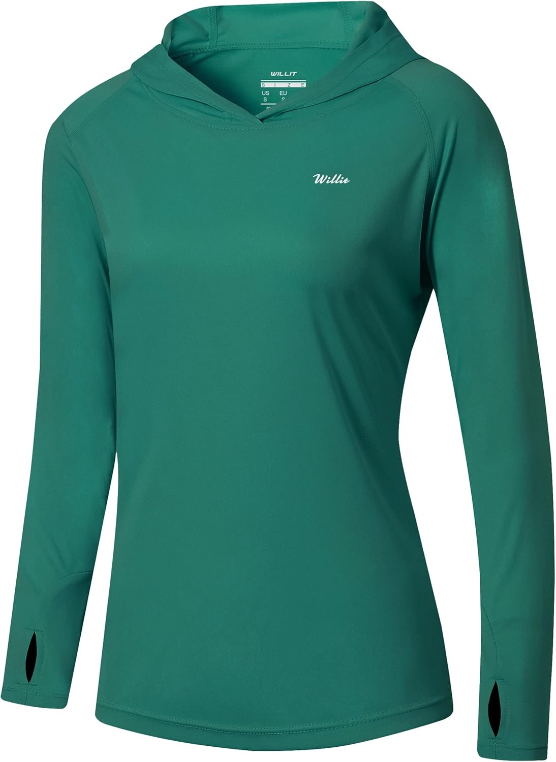 Willit Women's UPF 50+ Sun Protection Hoodie SPF Shirt Long Sleeve Hiking Fishin...