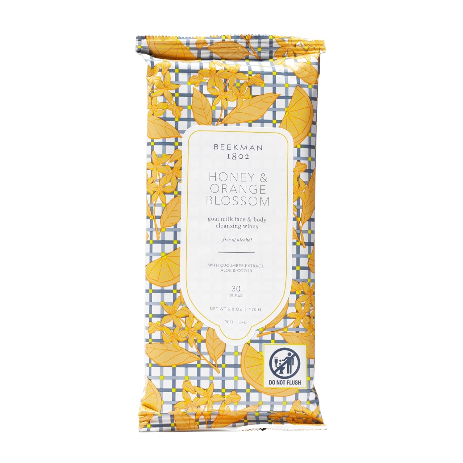 Beekman 1802 Face & Body Wipes - 30 Count - Cleanses Dirt & Makeup - With Goat M...