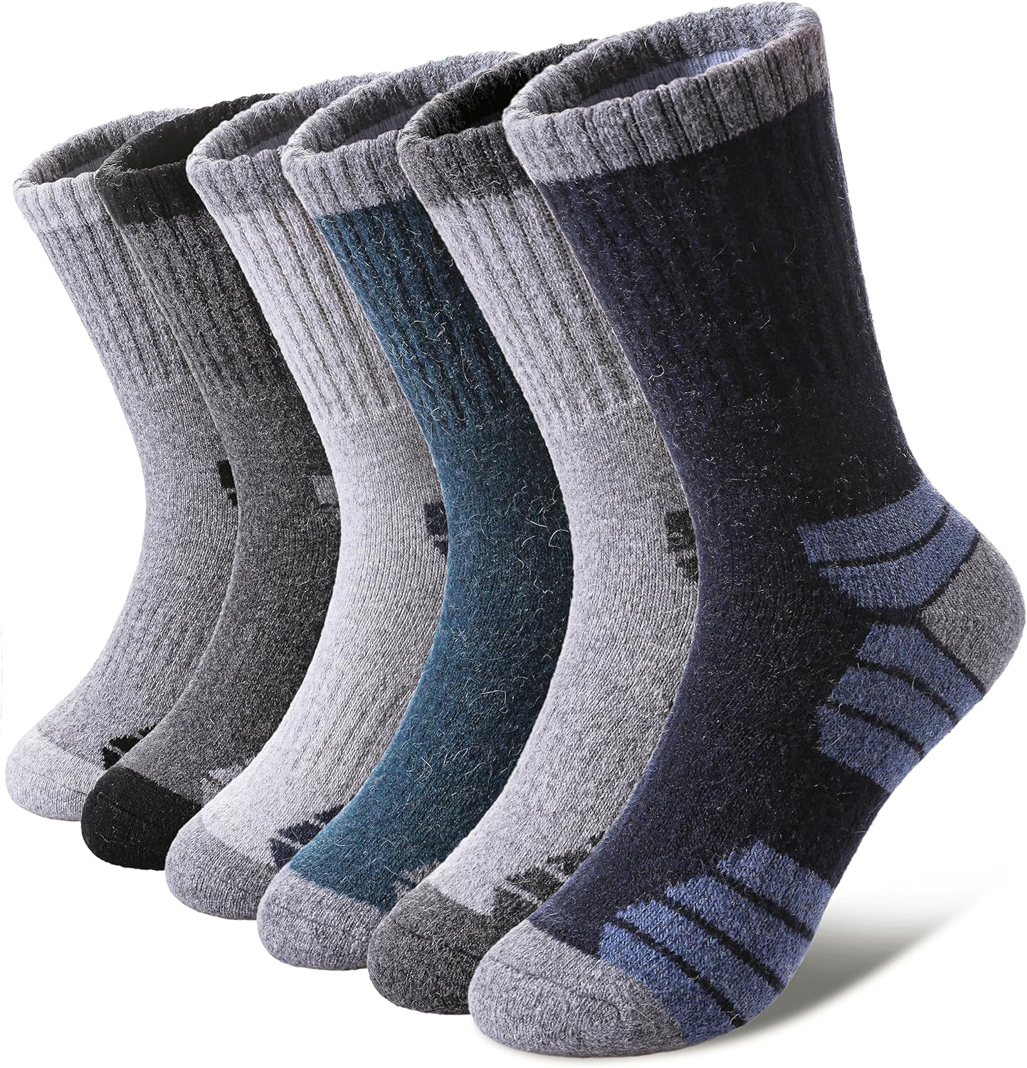 LINEMIN Kids Merino Wool Hiking Socks Toddlers Boys Girls Winter Warm Thick Ther...