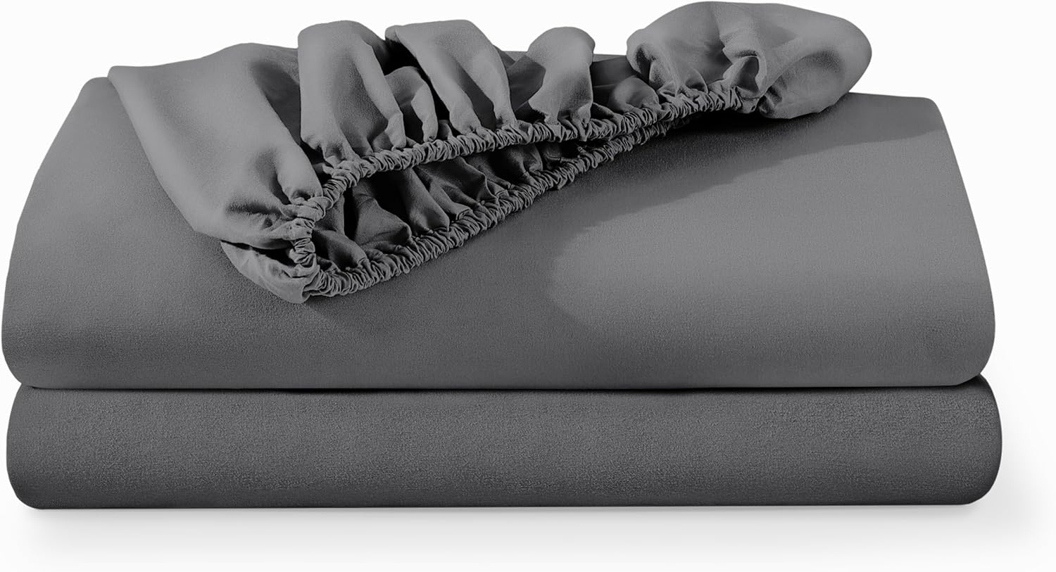 Bare Home 2-Pack Fitted Bottom Sheets Queen - Premium 1800 Ultra-Soft Wrinkle Re...