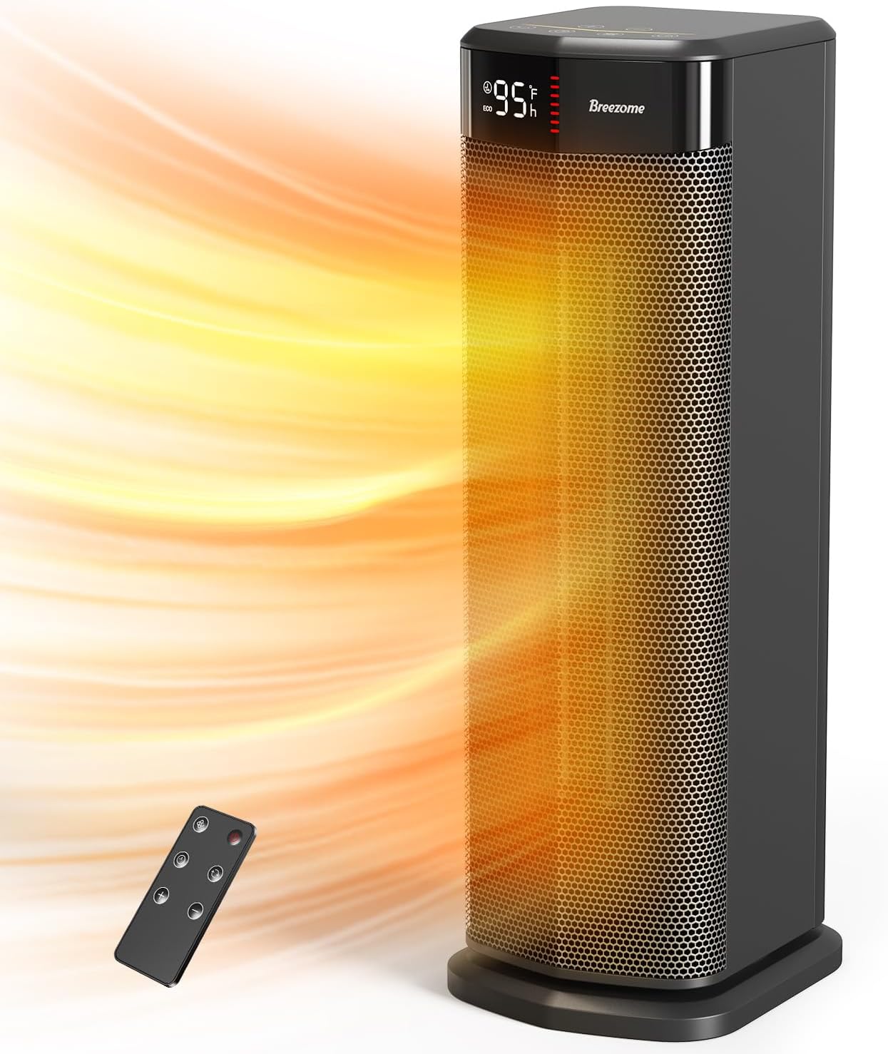 BREEZOME Space Heater for Indoor Use, 1500W Fast Heating Electric Heater with Th...