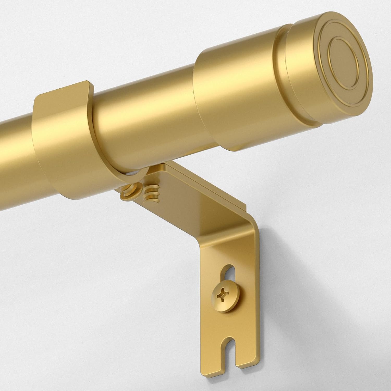 Heavy Duty Curtain Rods for Windows 66 to 120 Inch, 1 inch Diameter Long Curtain...