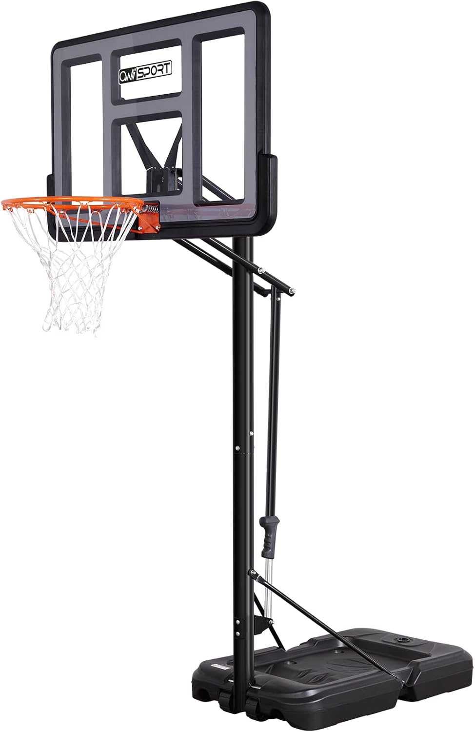 Portable Basketball Hoop Outdoor, 4.8-10FT Height Adjustable Basketball Hoop Goa...