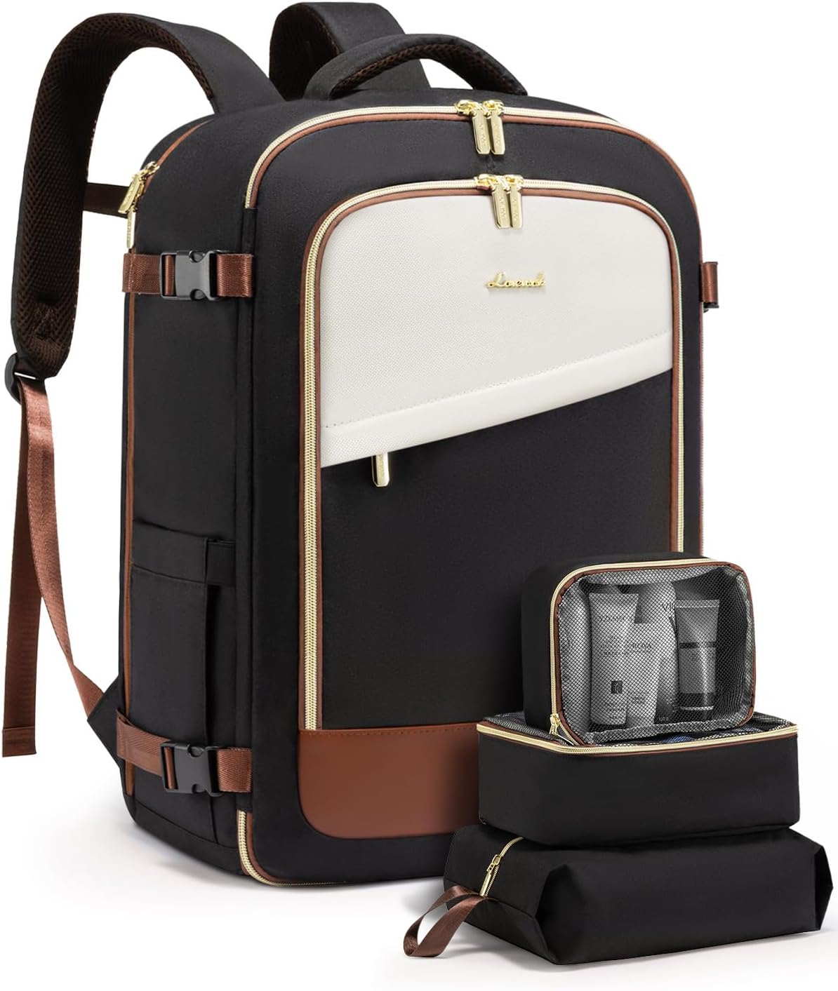 LOVEVOOK Travel Backpack for Women, 40L Carry On Backpack Flight Approved, Large...