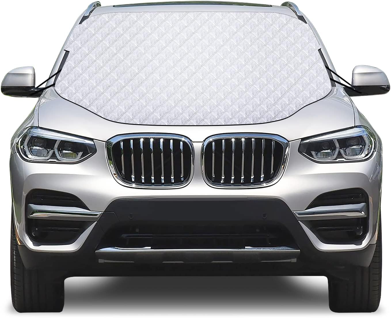Karvipark Car Windscreen Cover, SUV Magnetic Windshield Car Cover, Snow Ice Fros...
