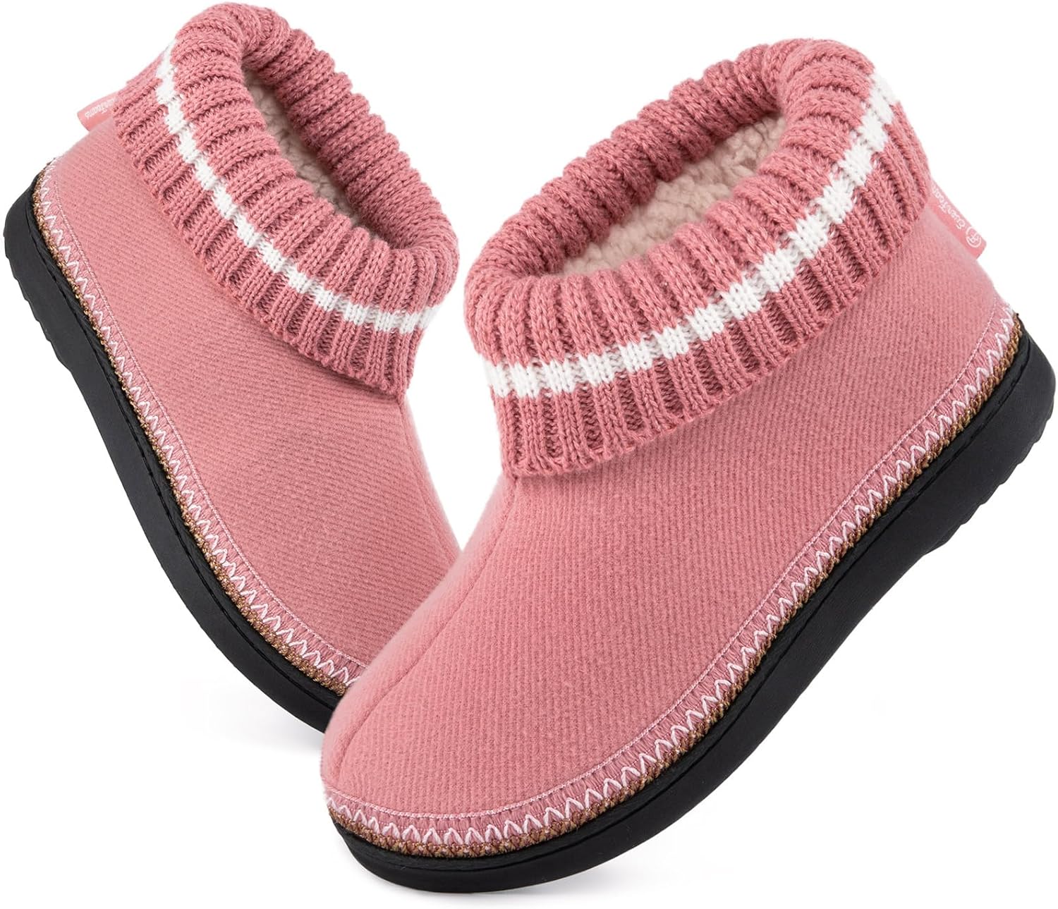 EverFoams Women's Bootie Slippers Non-slip Comfy Winter Indoor House Shoes with...