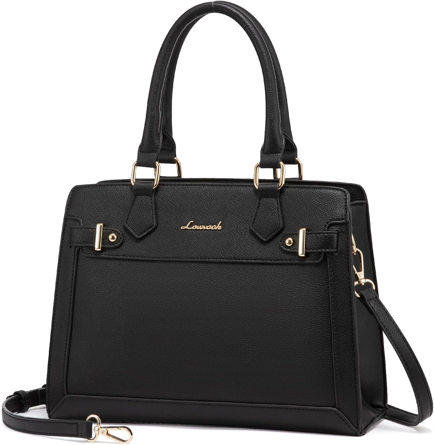 LOVEVOOK Purses and Handbags for Women, Tote Shoulder Bag Satchel Black Purse an...