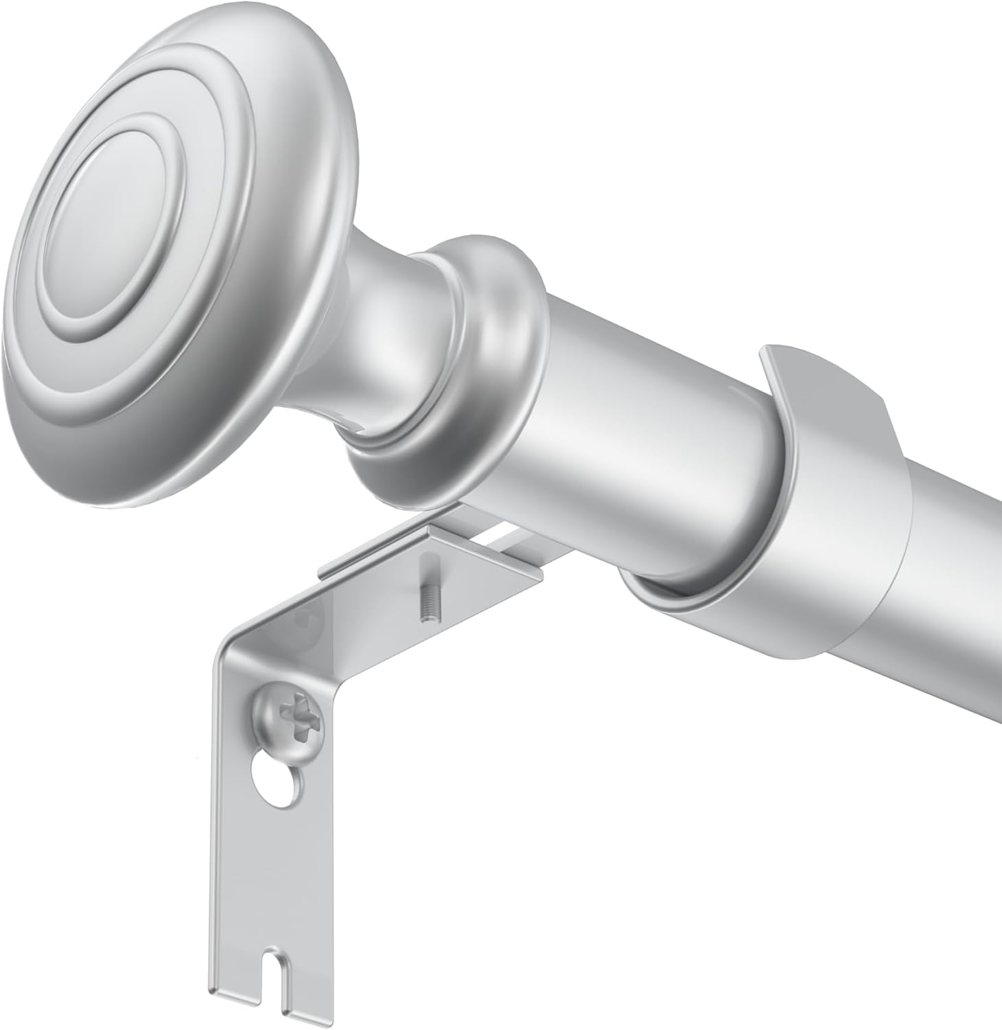 Curtain Rods for Windows 48 to 84 Inches, 1 Inch Diameter Heavy Duty Curtain Rod...