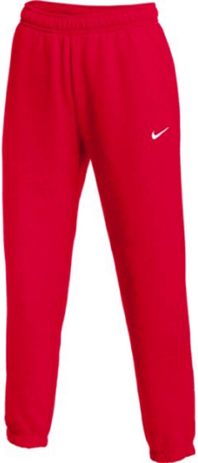 Nike Womens Club Fleece Jogger Sweatpants Medium Red