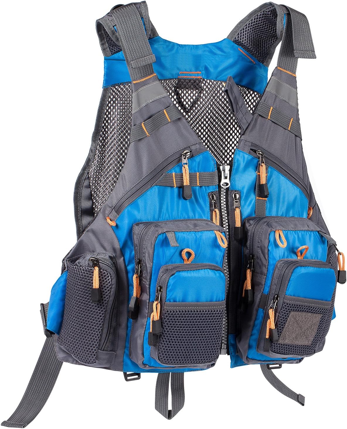 BASSDASH Strap Fishing Vest Adjustable for Men and Women, for Fly Bass Fishing a...