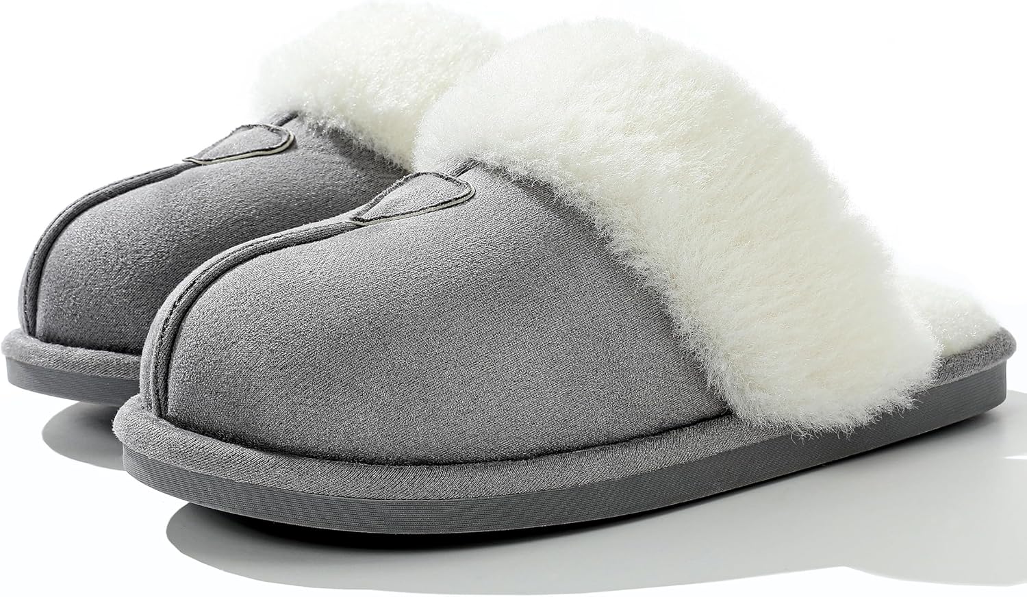 Cozyfurry Womens Slippers Fuzzy Memory Foam House Slippers Faux Suede Winter War...
