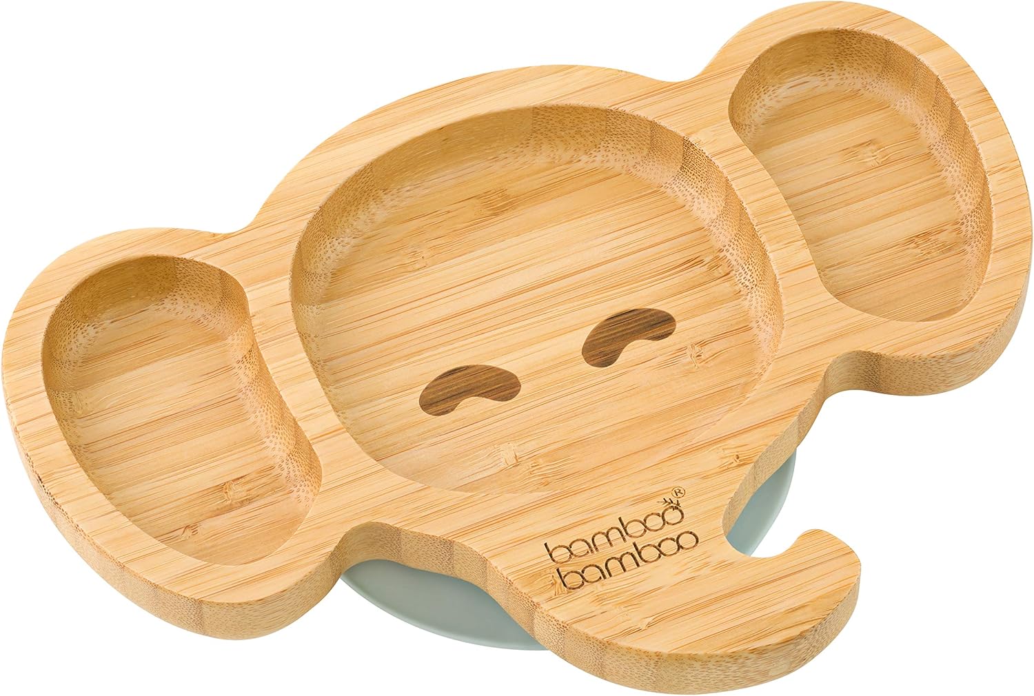 bamboo bamboo Baby Plate and Toddler Plate, Suction Plate for Feeding and Weanin...