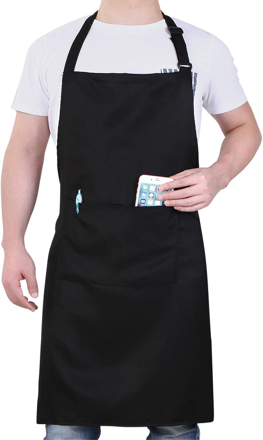 Will Well Chef Apron for Men and Women Professional for Cooking With Pockets - A...