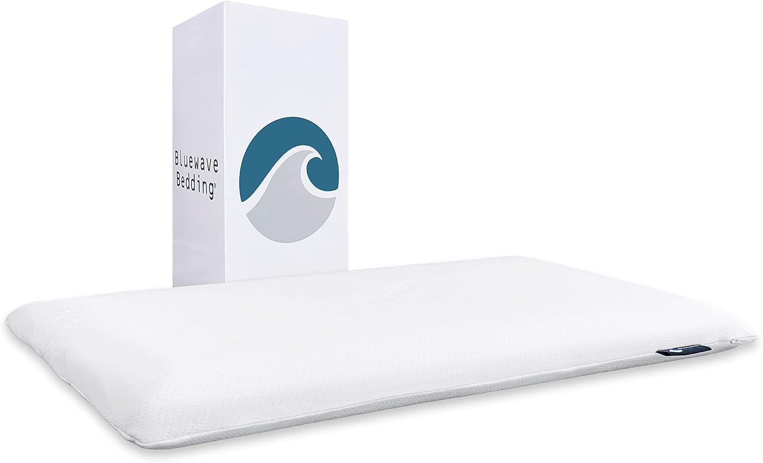 Bluewave Bedding Hyper Slim Gel Memory Foam Pillow for Stomach and Back Sleepers...