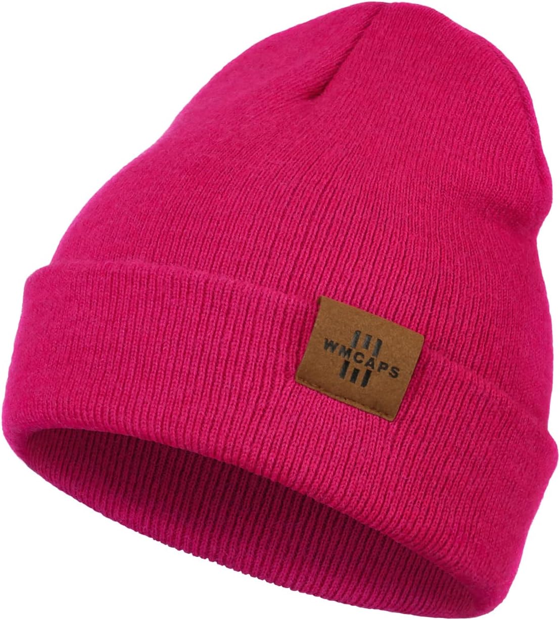 Beanie for Kid, Stretchy Childrens Thermal Insulated Wolly Hat with Turn Up for...