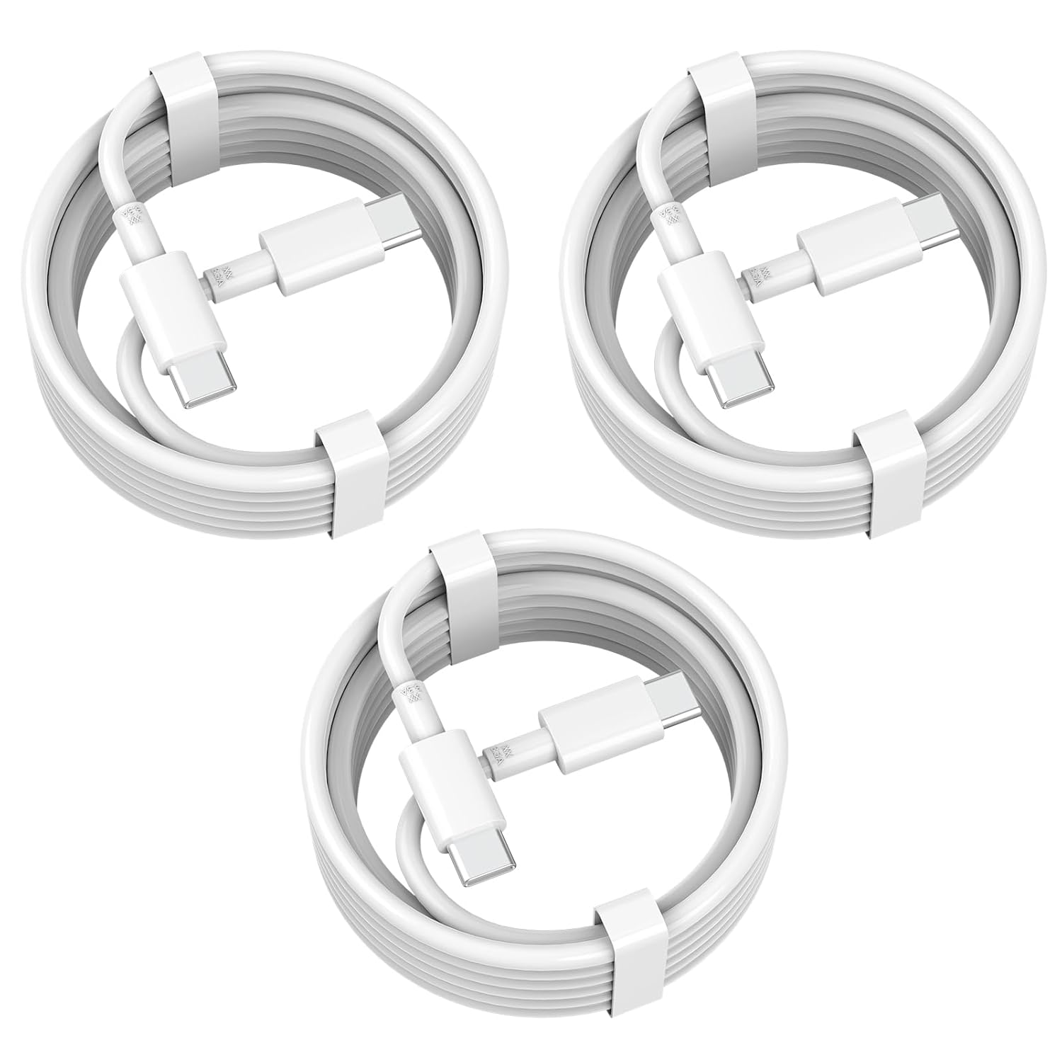USB C Cable 3ft 3-Pack, USB C Cord for iPhone 16 Pro Max Plus Charging, 65W Fast...