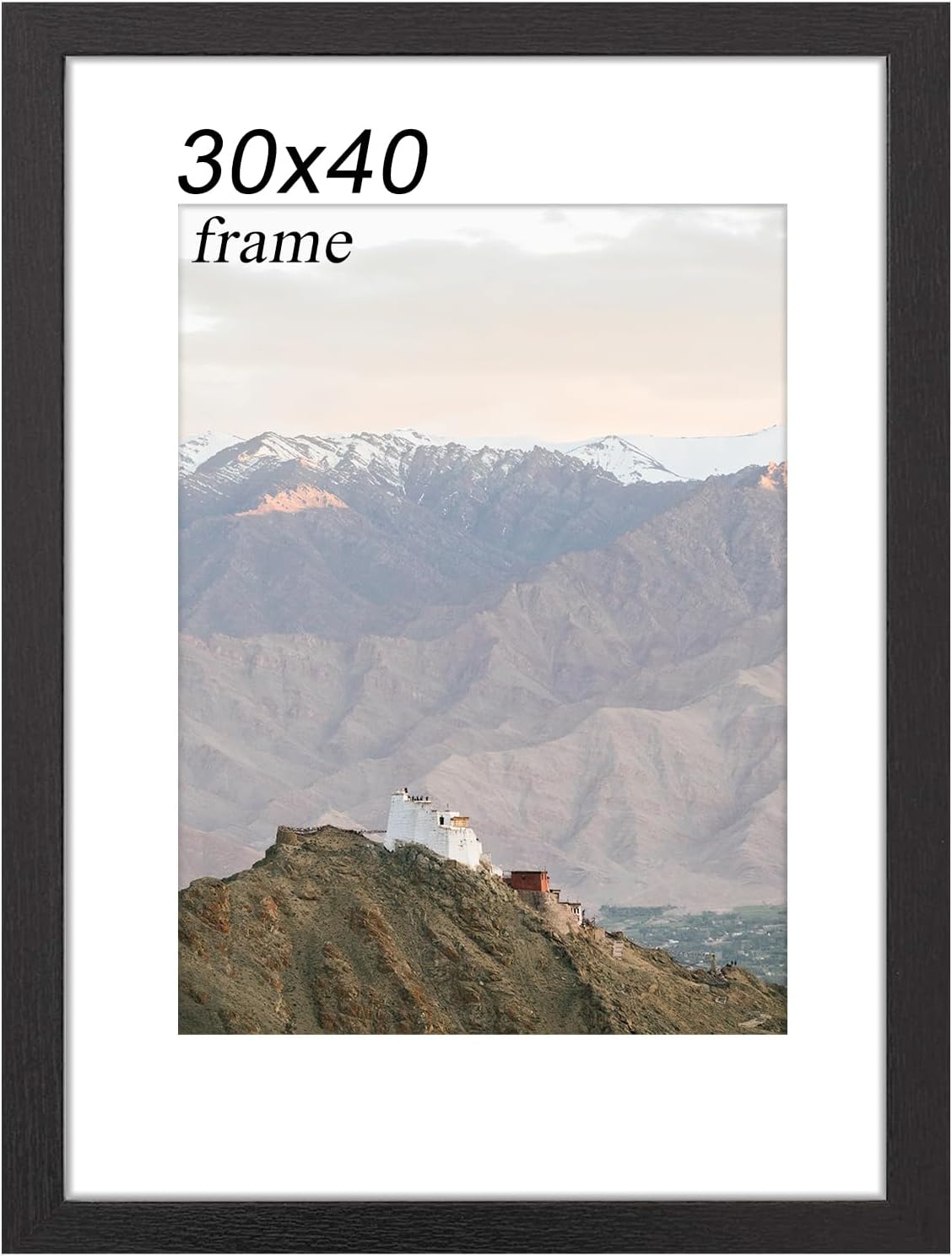 RUN HELIX Frame 30 x 40 cm (11.8x15.75inch), Wooden 30x40 Picture Frames with Ma...