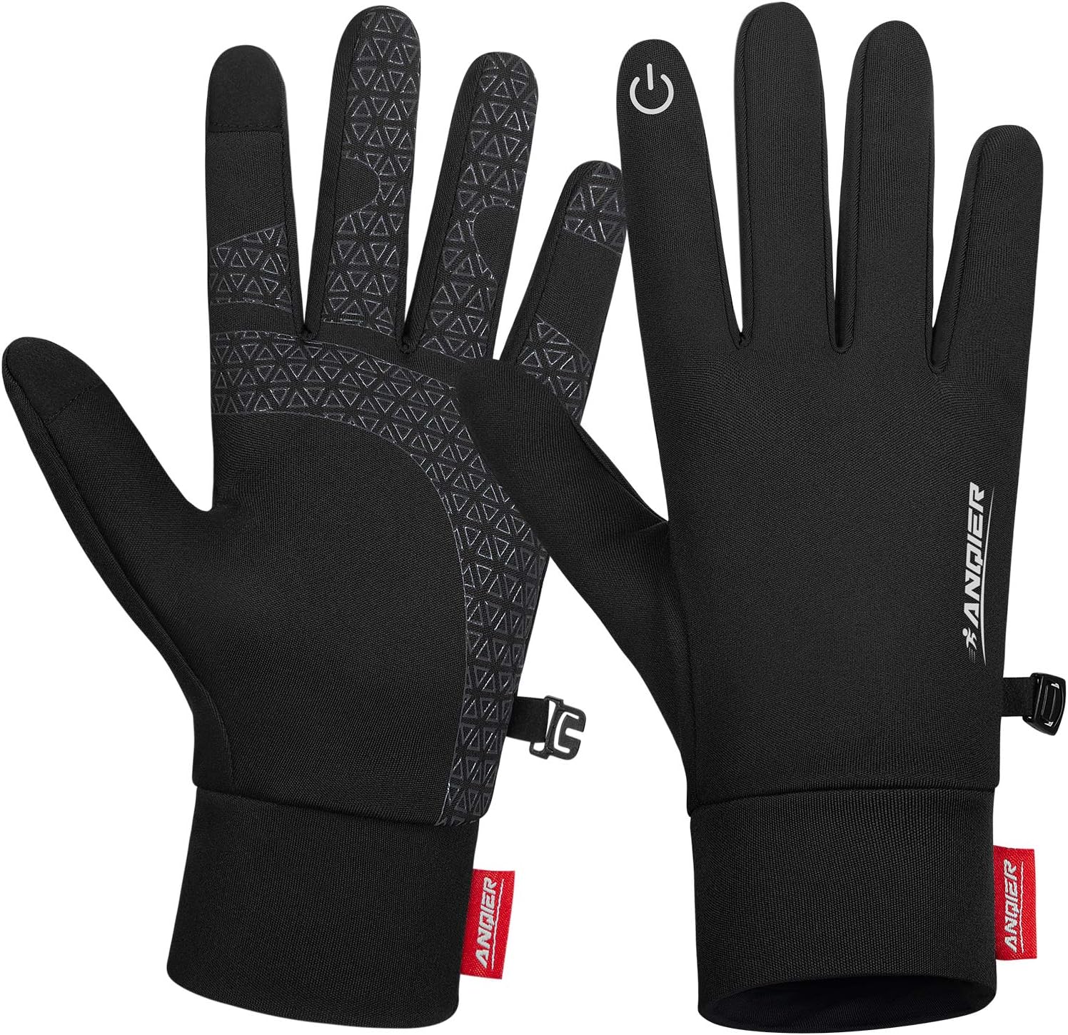 Benirap Winter Thin Thermal Gloves, Lightweight Anti-Slip Touch Screen Gloves, R...