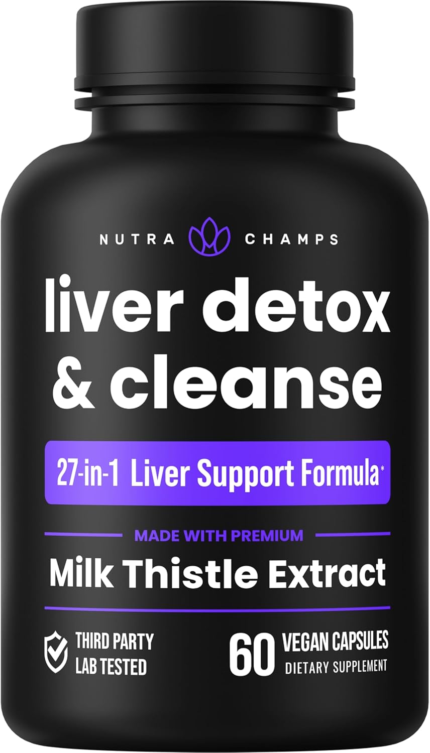 Liver Cleanse Detox & Repair Formula | 20+ Herbs: Milk Thistle Extract with Sily...