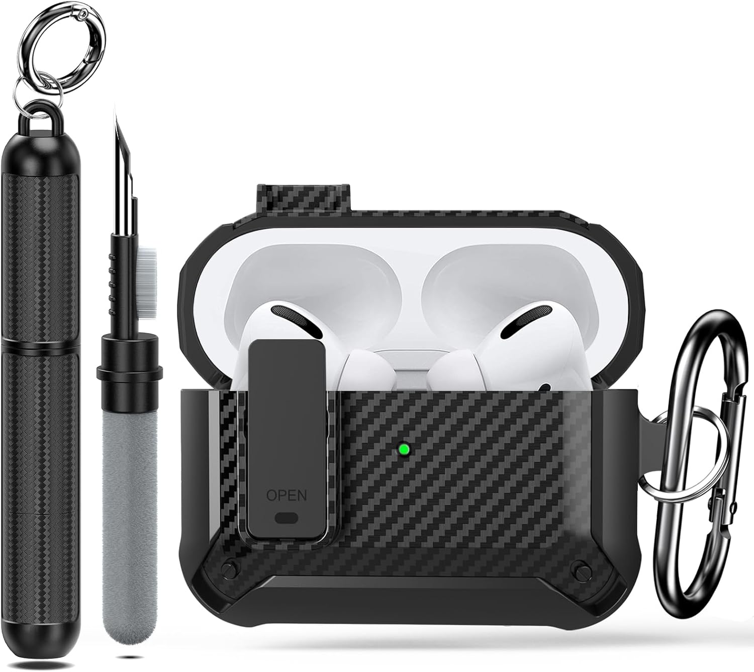 Lopnord for Airpod Pro Case Cover with Cleaner Kit, Compatible with Airpods Pro...