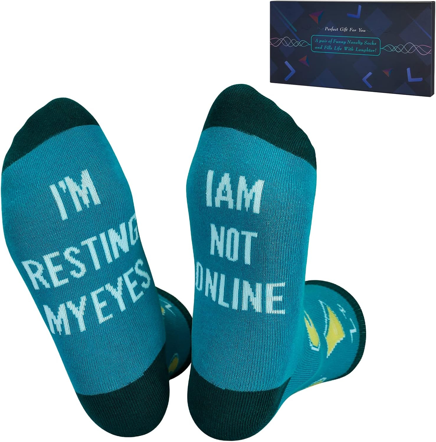 Do Not Disturb I'm Gaming Socks,Christmas Men Gifts for Men,Stocking Stuffers fo...