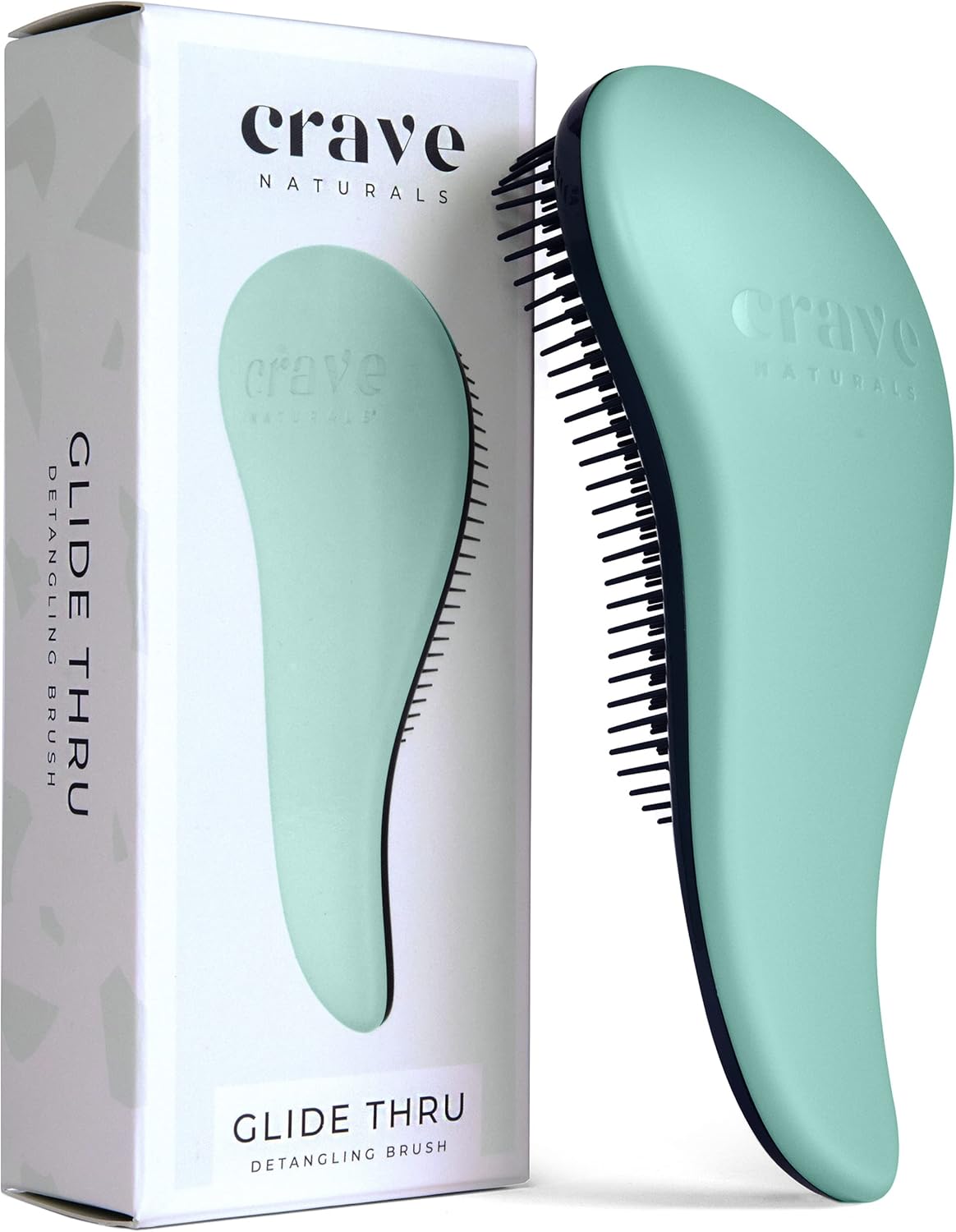 Crave Naturals Glide Thru Hair Brush - Detangling Brush for Wet, Dry, Curly, and...