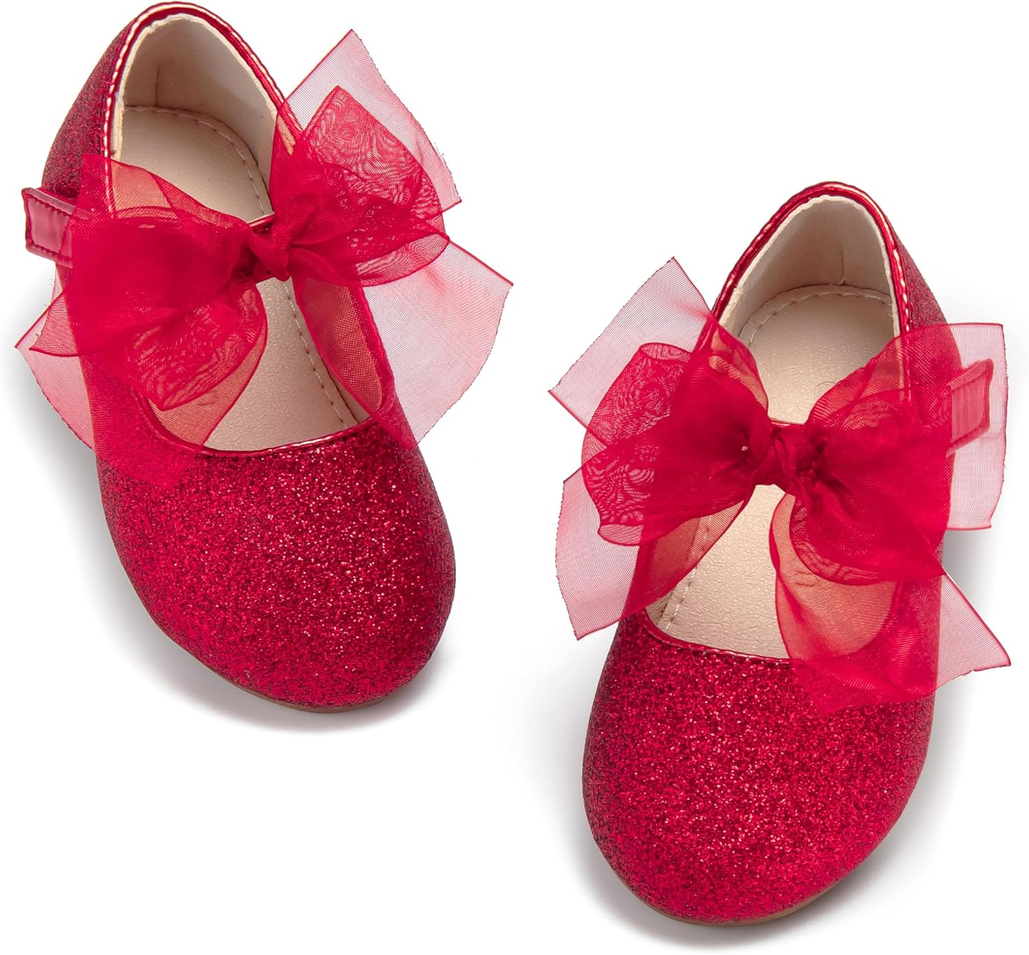THEE BRON Toddler Girls Dress Shoes Ballet Mary Jane Flats Princess Costume Shoe...