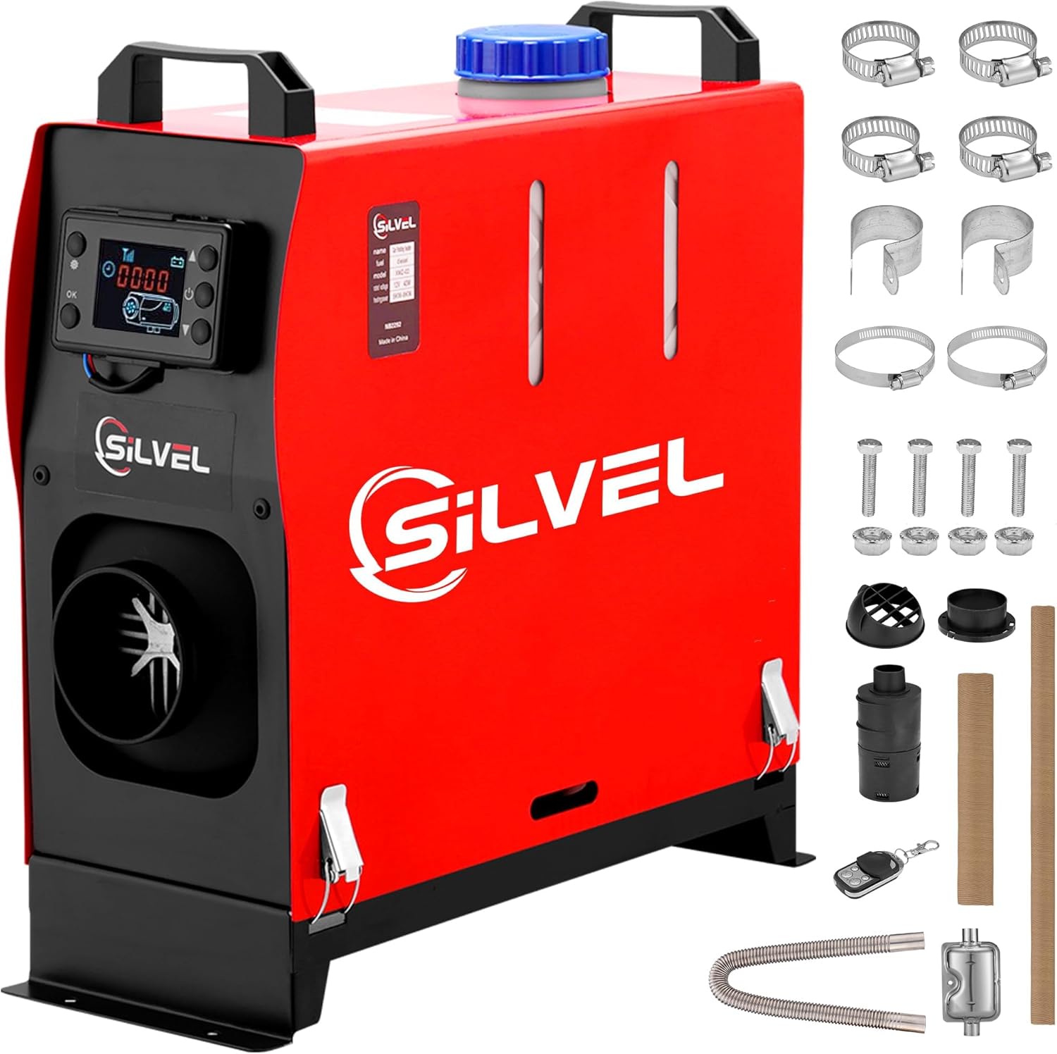 SILVEL Diesel Heater, 8KW 12V Diesel Heater with 5L Tank, All in One Diesel Air...