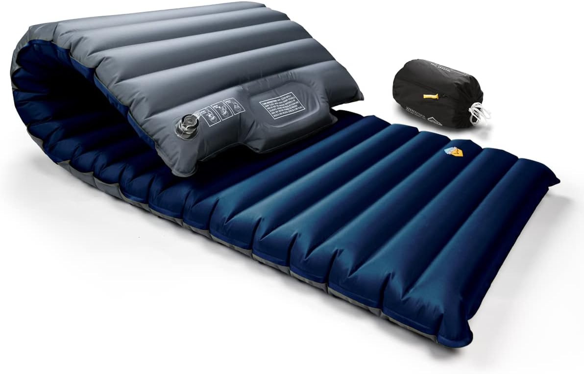 ZOOOBELIVES Extra Thickness | Wide Plus Sleeping Pad with Built-in Pump, Inflata...