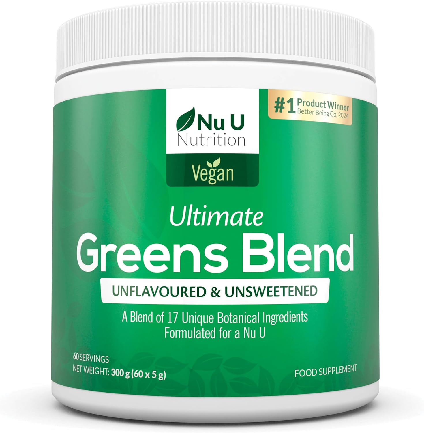 Super Greens Powder 300g - 17 Superfoods Powder - 60 Servings - Vitamin & Minera...