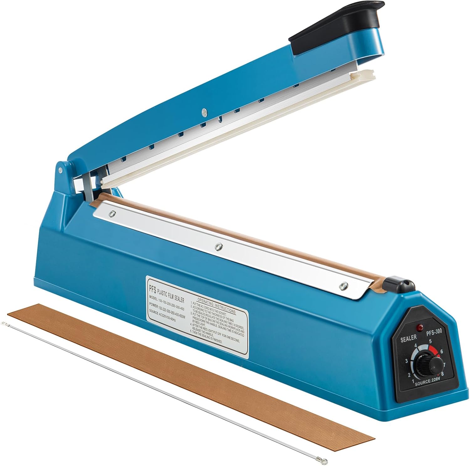Youyijia 12" 300mm Impulse Heat Sealer Portable Sealing Machine Balloon Heat Sea...