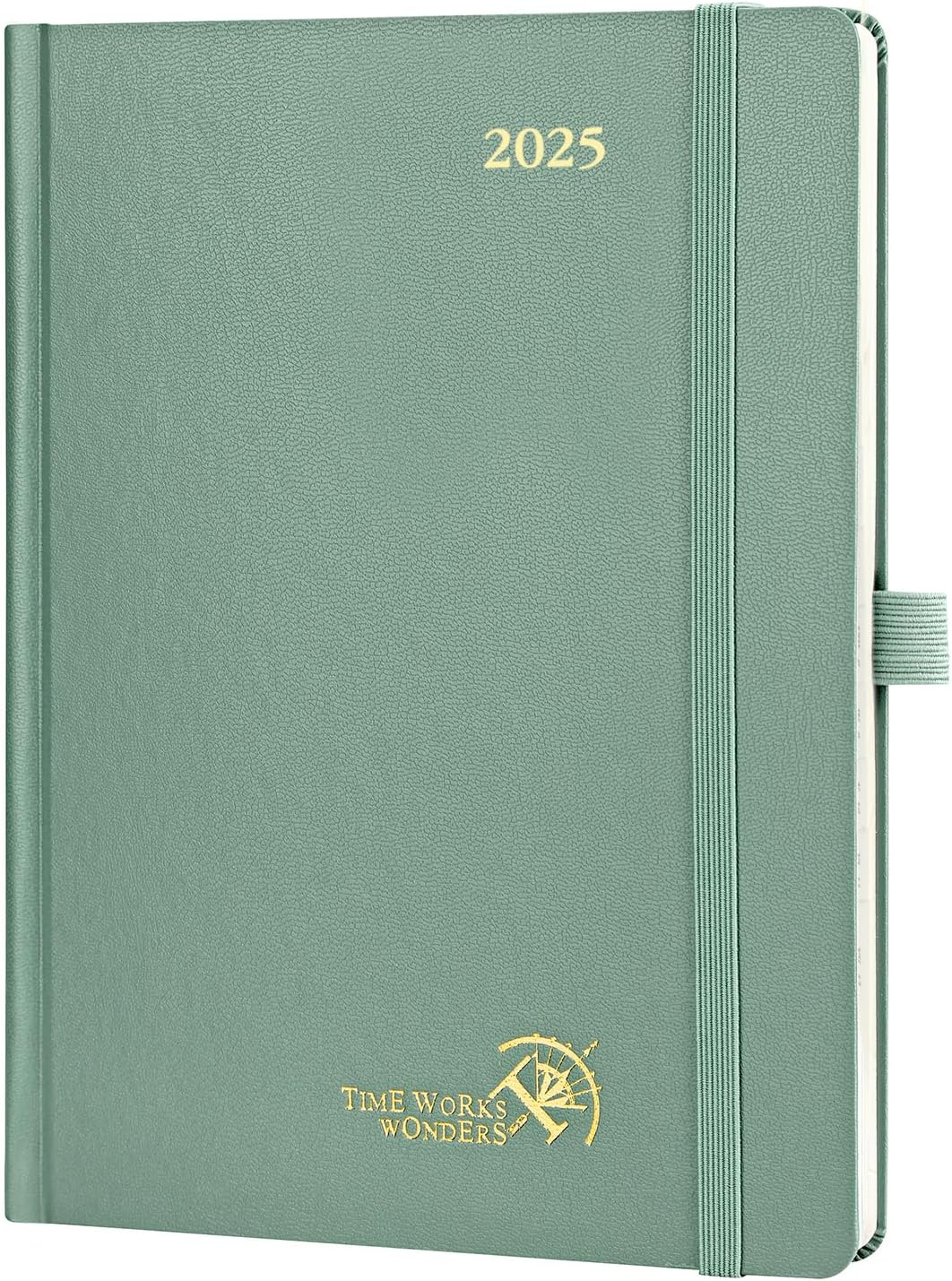 POPRUN A5 Diary 2025 Week to View (22x16.5 cm) Hardback Appointment Diary Vertic...