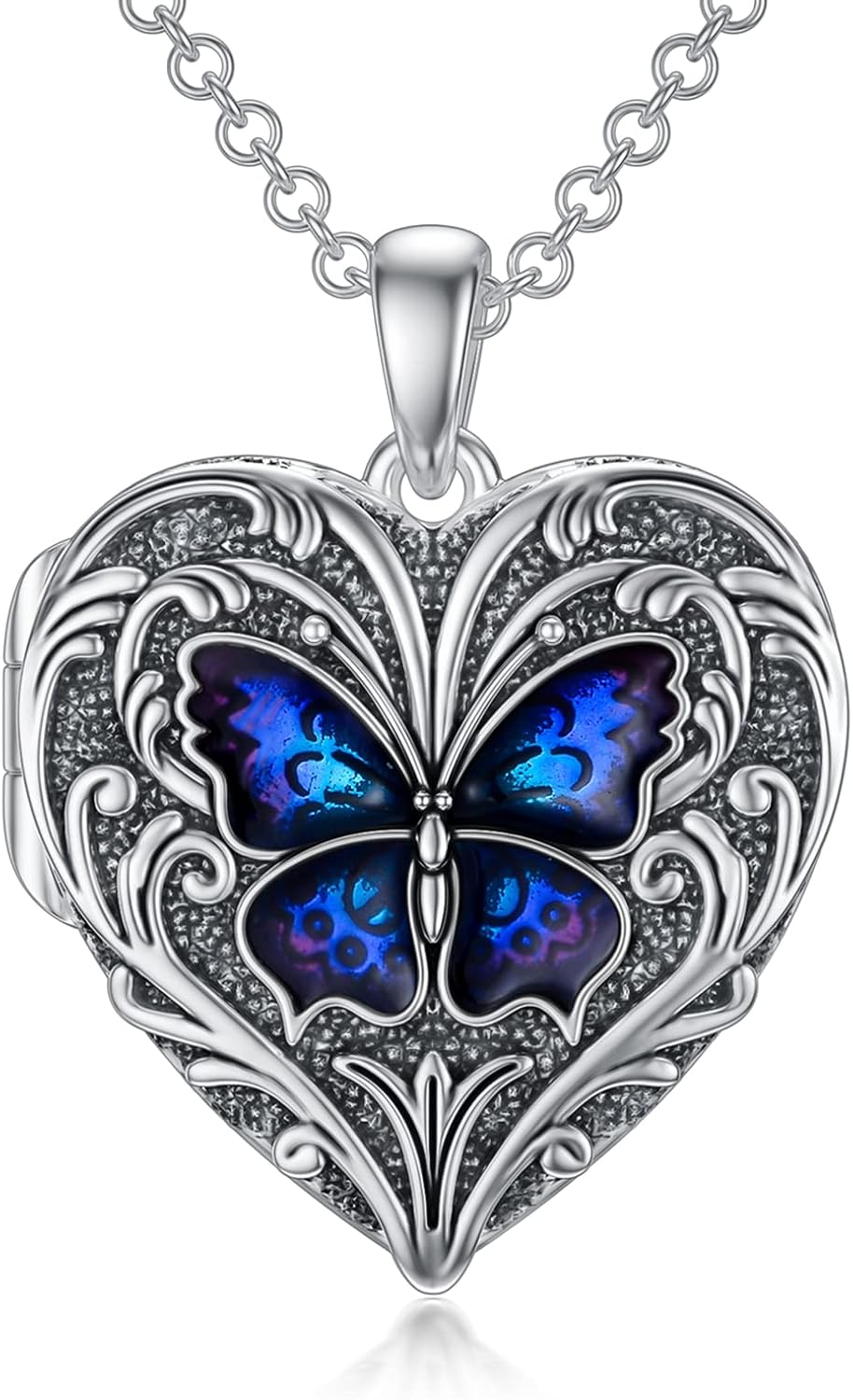 SOULMEET Personalized Silver Locket Necklace That Holds Pictures Photo Keep Some...